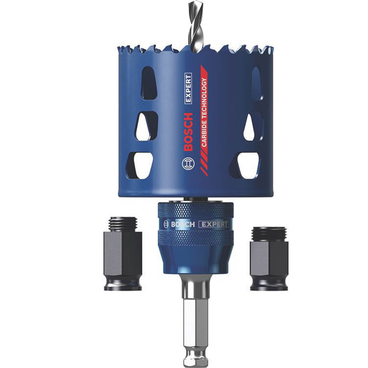 Bosch Holesaw Starter Kit 51mm Expert Wood Brick Soft Tiles Plastics Steel - Image 1
