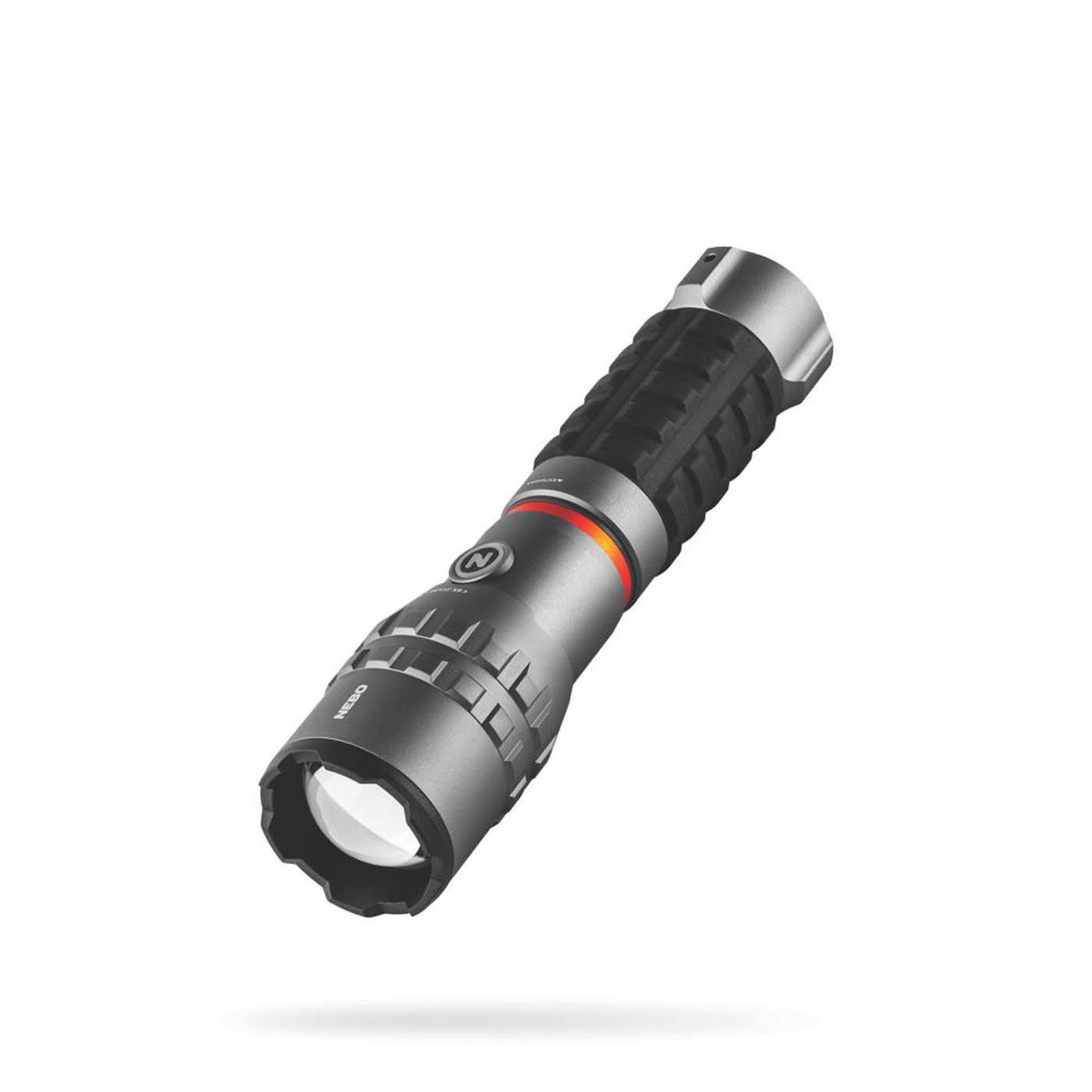 Nebo Flashlight LED Rechargeable Storm Grey Aluminium Impact Resistant 4000lm - Image 1