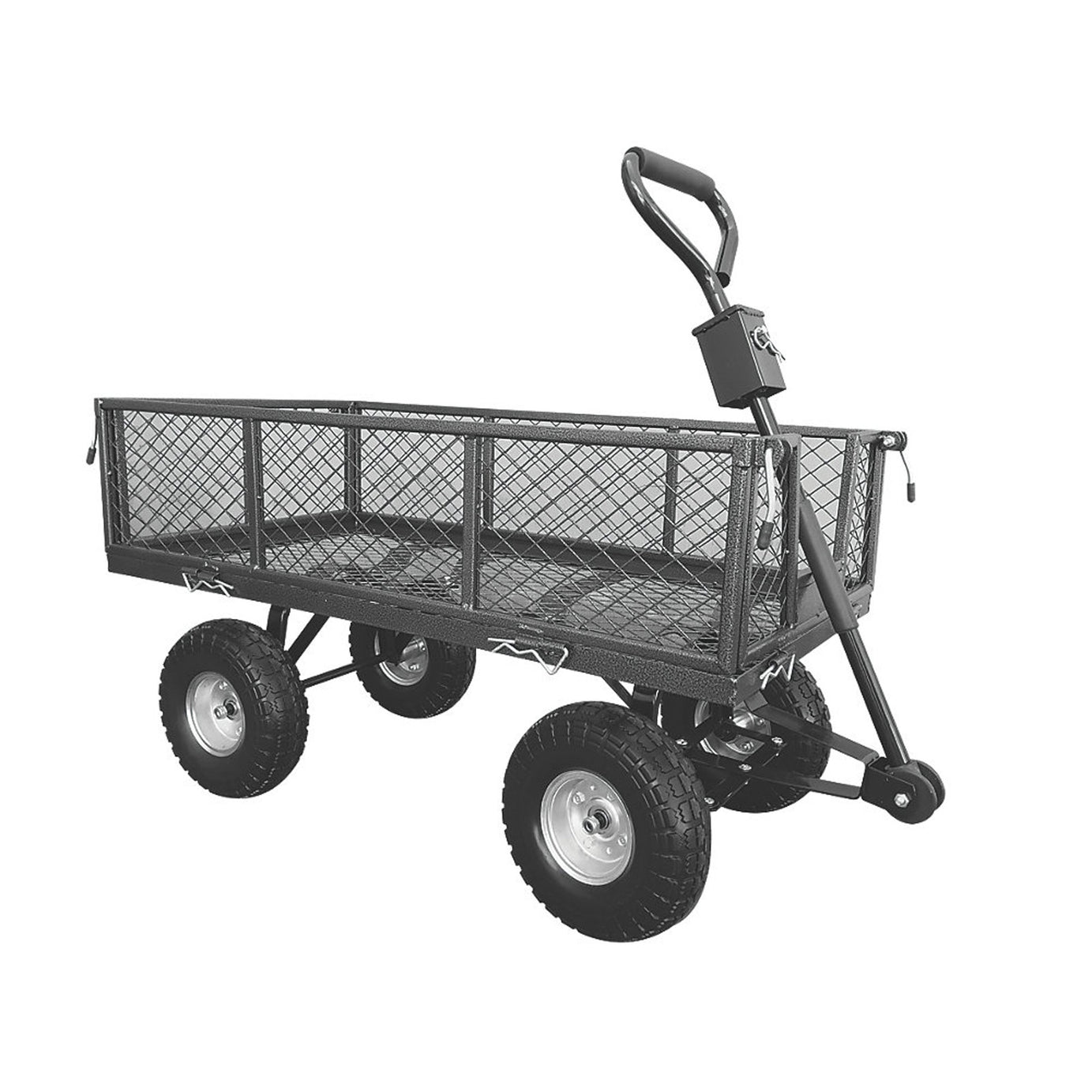 Handy Garden Trolley Small Wheeled Portable Up To 200kg Load Removable Sides - Image 1