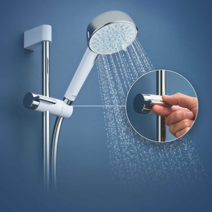 Mira Electric Shower White Chrome 4-Spray Pattern 10.8kW Round Shower Head - Image 4