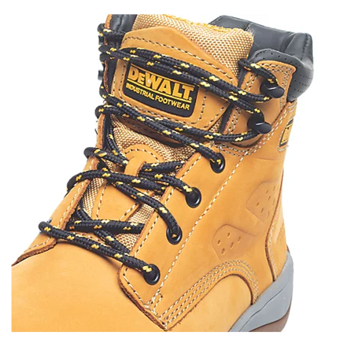 DeWalt Safety Boots Mens Wide Fit Honey Leather Steel Toe Cap Work Shoes Size 10 - Image 4