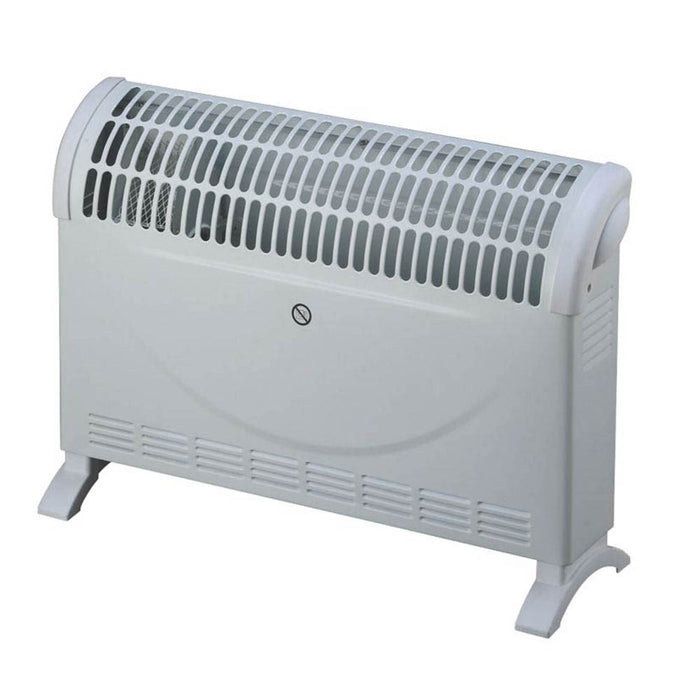 Convector Heater Electric Freestanding Portable White Overheat Protection 2000W - Image 2