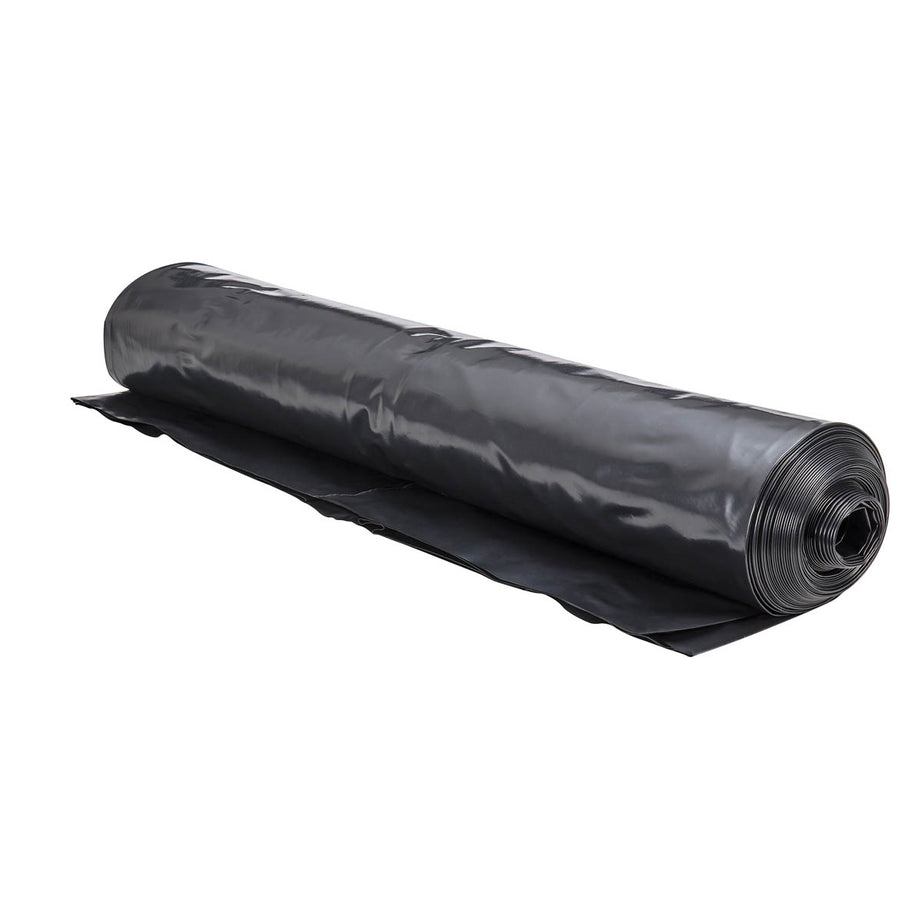 Damplas Damp Proof Membrane Black 300 Micron Lightweight Flexible (L)15m (W)4m - Image 1