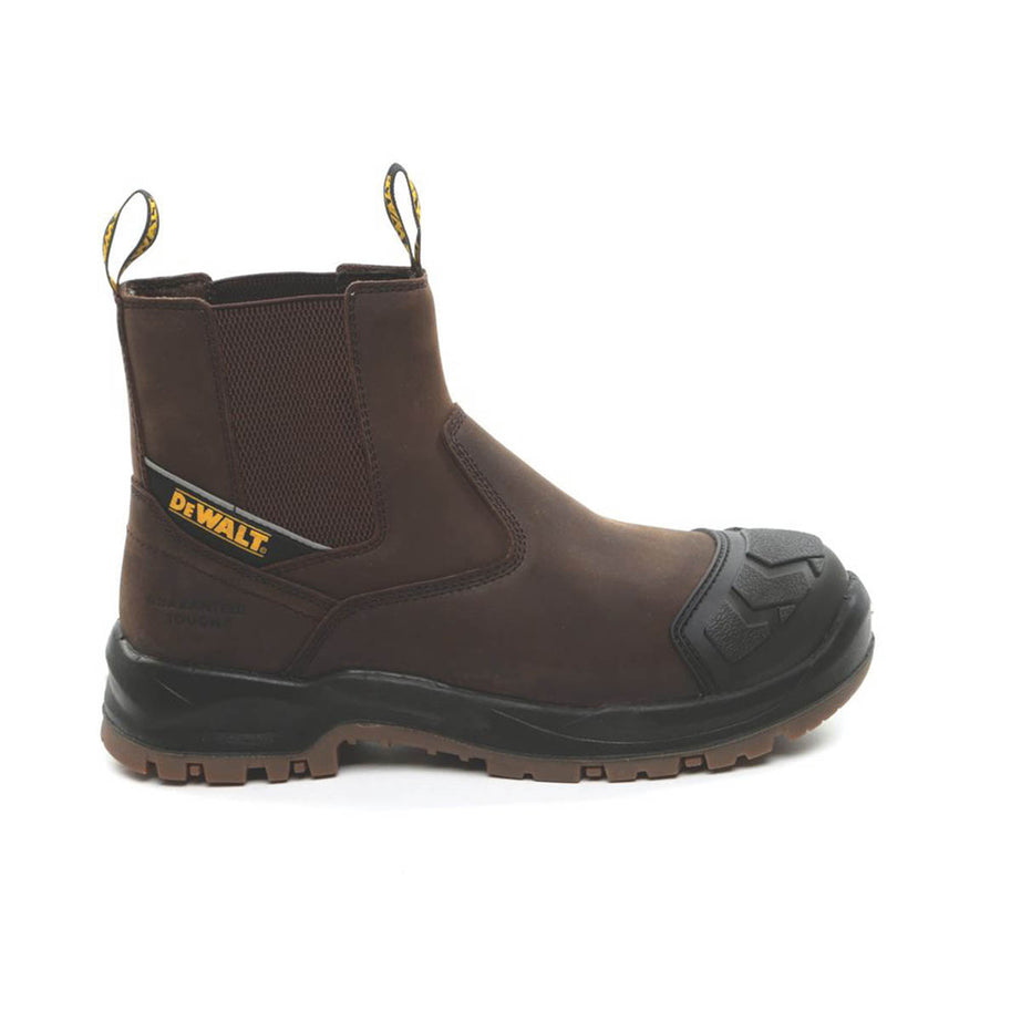 DeWalt Safety Dealer Boots Mens Standard Fit Brown Leather Steel Toe Size 10 - Image 2