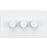 Knightsbridge  3-Gang 2-Way LED Intelligent Dimmer Switch  Matt White - Image 1