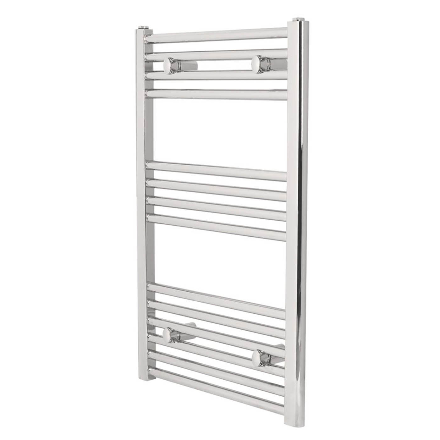 Towelrads Towel Rail Radiator Chrome Flat Bathroom Ladder Warmer (H)80x(W)50cm - Image 1