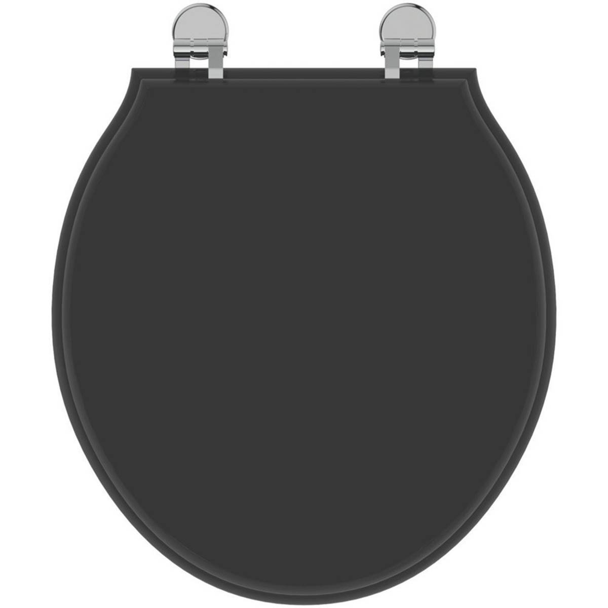 Ideal Standard Toilet Seat Solid Wood Matt Black Standard Round Durable - Image 2