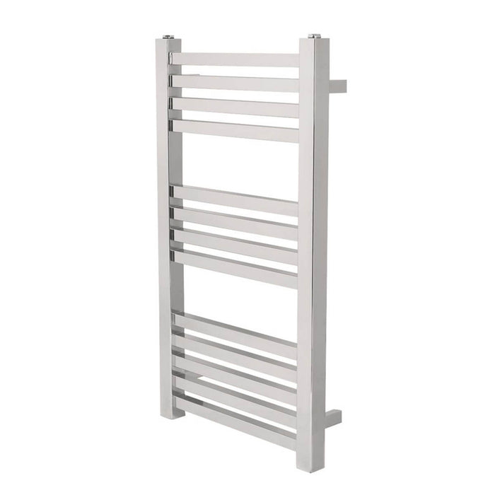 Towel Rail Radiator Designer Chrome Flat Vertical Modern 800 x 450mm 723BTU - Image 1