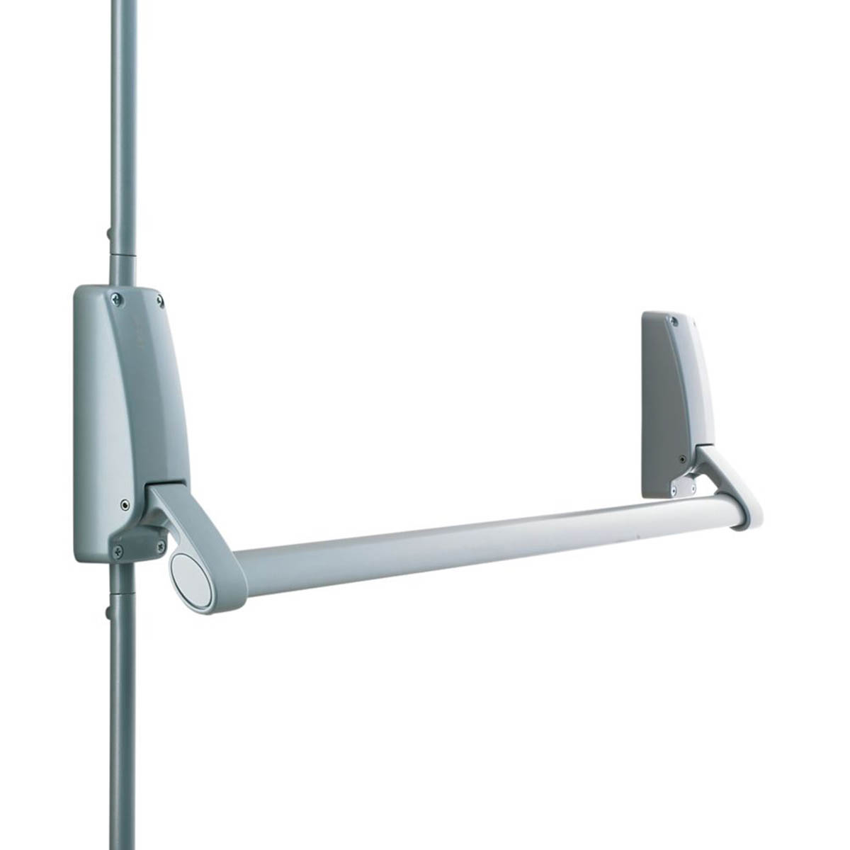 Briton Push Bar Emergency Fire Exit Vertical Panic Bolt Non Handed Metal Silver - Image 1