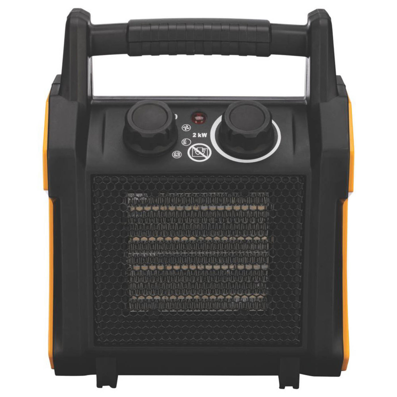 TCP Portable Fan Heater 2000W Electric Adjustable Thermostat 2 Heat Settings - Image 5