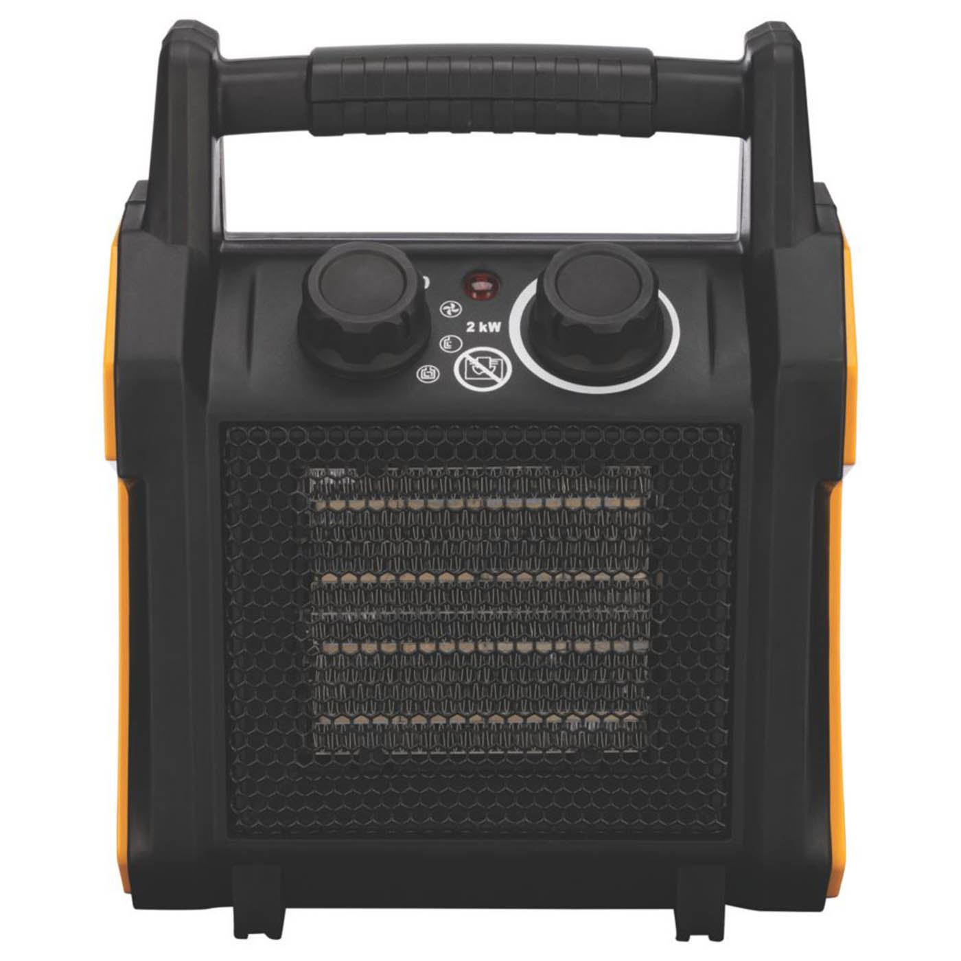 TCP Portable Fan Heater 2000W Electric Adjustable Thermostat 2 Heat Settings - Image 5