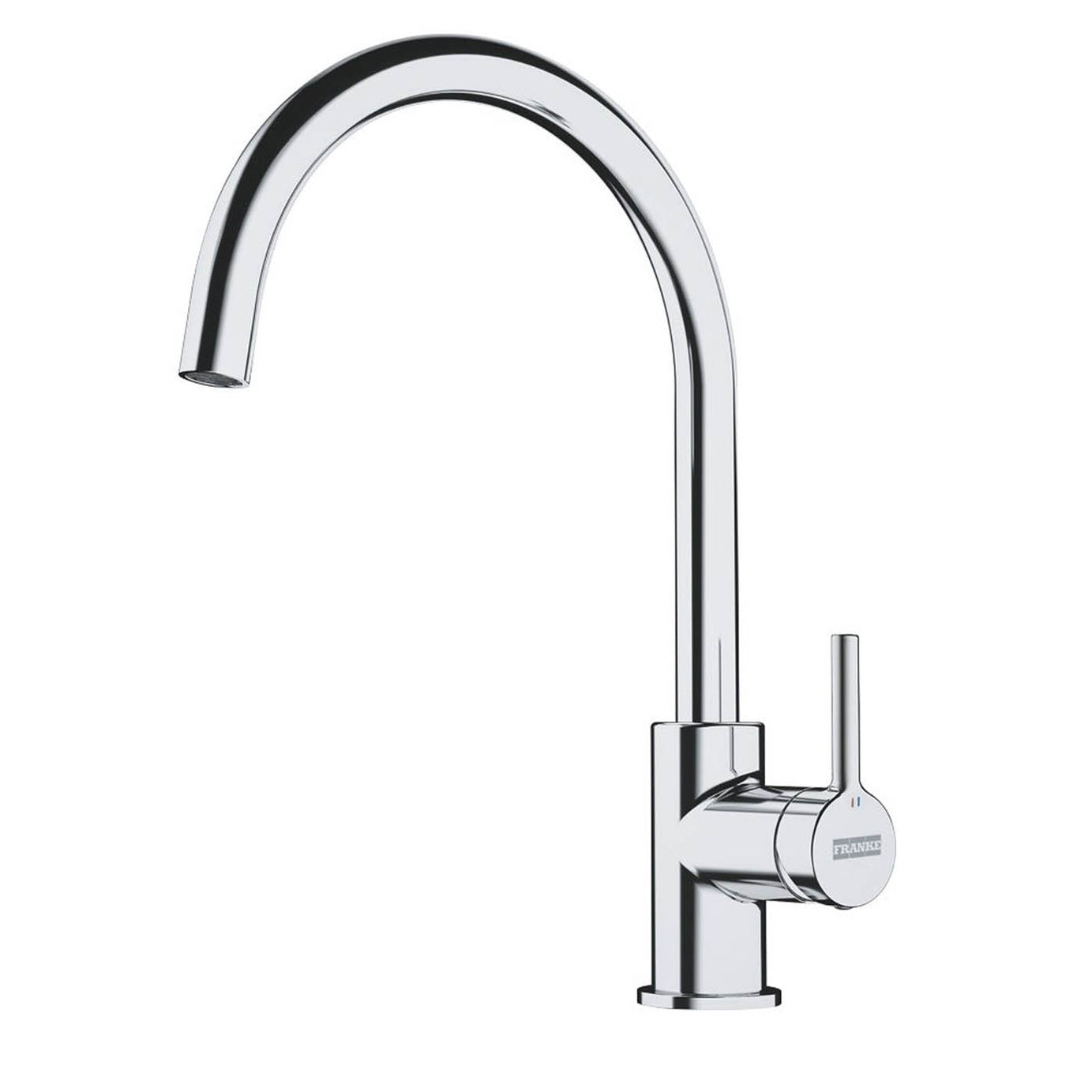 Franke Kitchen Sink Tap Mono Mixer Chrome Single Lever Swivel Spout Brass Modern - Image 1