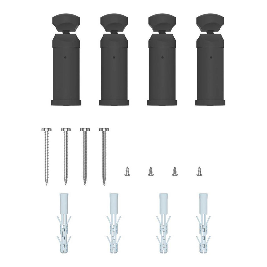 Flomasta Towel Rail Radiator Matt Black Curved Warmer 1000mm x 500mm 1521BTU - Image 6