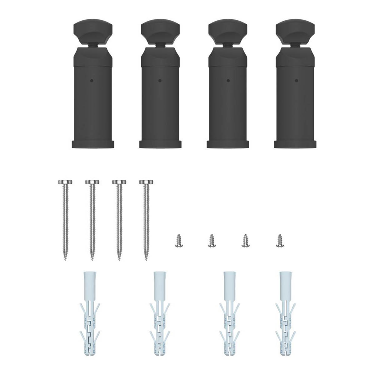 Flomasta Towel Rail Radiator Matt Black Curved Warmer 1000mm x 500mm 1521BTU - Image 6