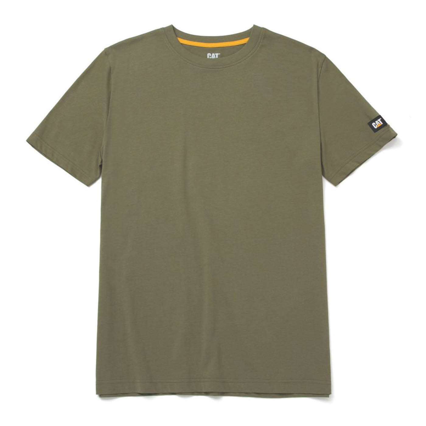 CAT Essentials Short Sleeve Tee Shirts Green Large 41" Chest - Image 1