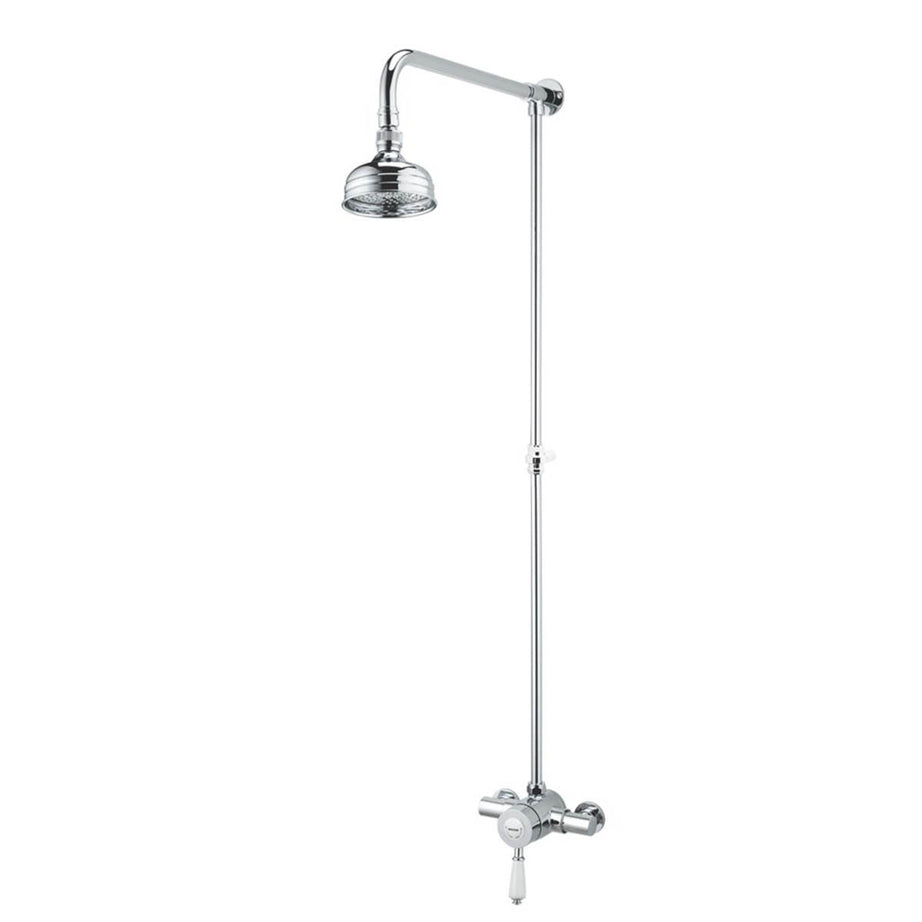 Bristan Mixer Shower Thermostatic Single Spray Pattern Chrome Traditional - Image 1