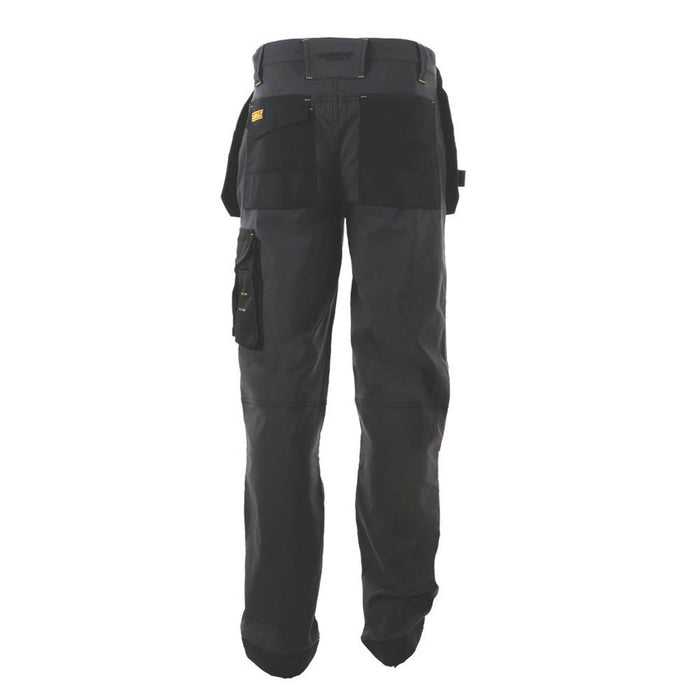 DeWalt Memphis Work Trousers Grey/Black 34" W 31" L - Image 2