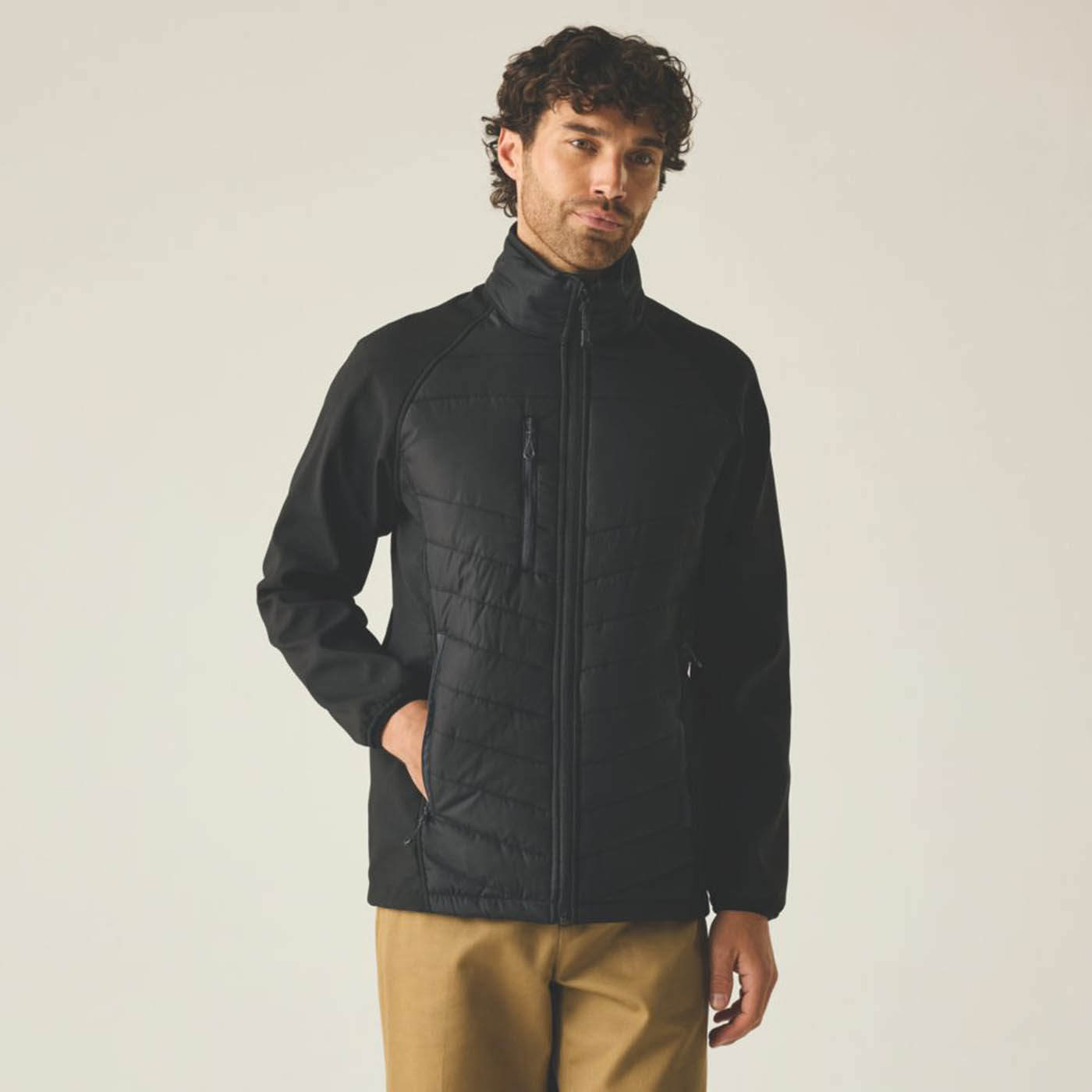 Regatta Work Jacket Mens Black Coat Workwear Full Zip X Large 48in Chest - Image 2