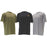 DeWalt Mens T-Shirt Short Sleeve Black Gunsmoke & Grey Large 45" Chest 3 Pack - Image 1
