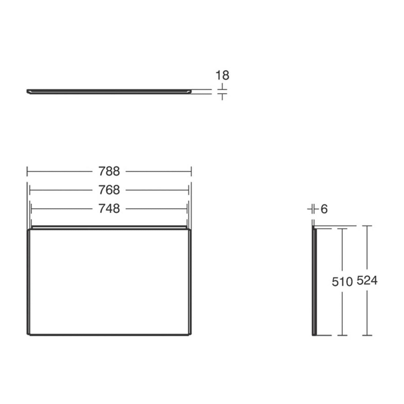 Ideal Standard Bath End Panel White High Impact Polystyrene Waterproof 800mm - Image 4