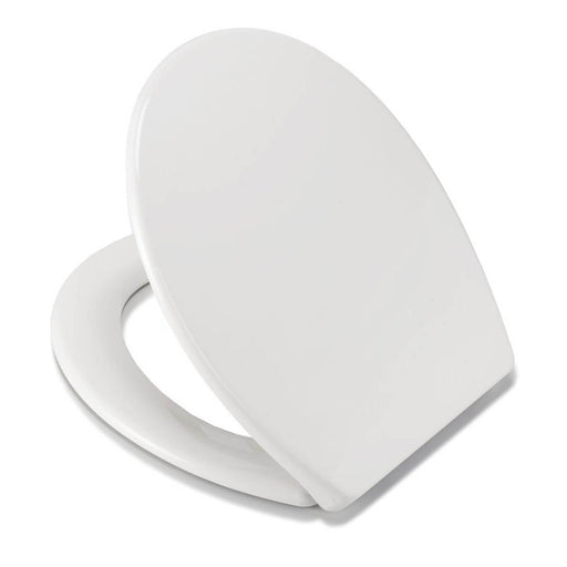 Toilet WC Seat Soft-Close Durable Quick-Release Adjustable Polypropylene White - Image 1