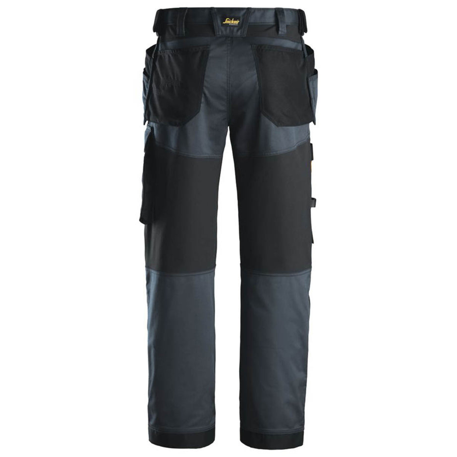 Snickers Work Trousers Mens Relaxed Fit Grey Stretch Multi Pockets 36"W 32"L - Image 3