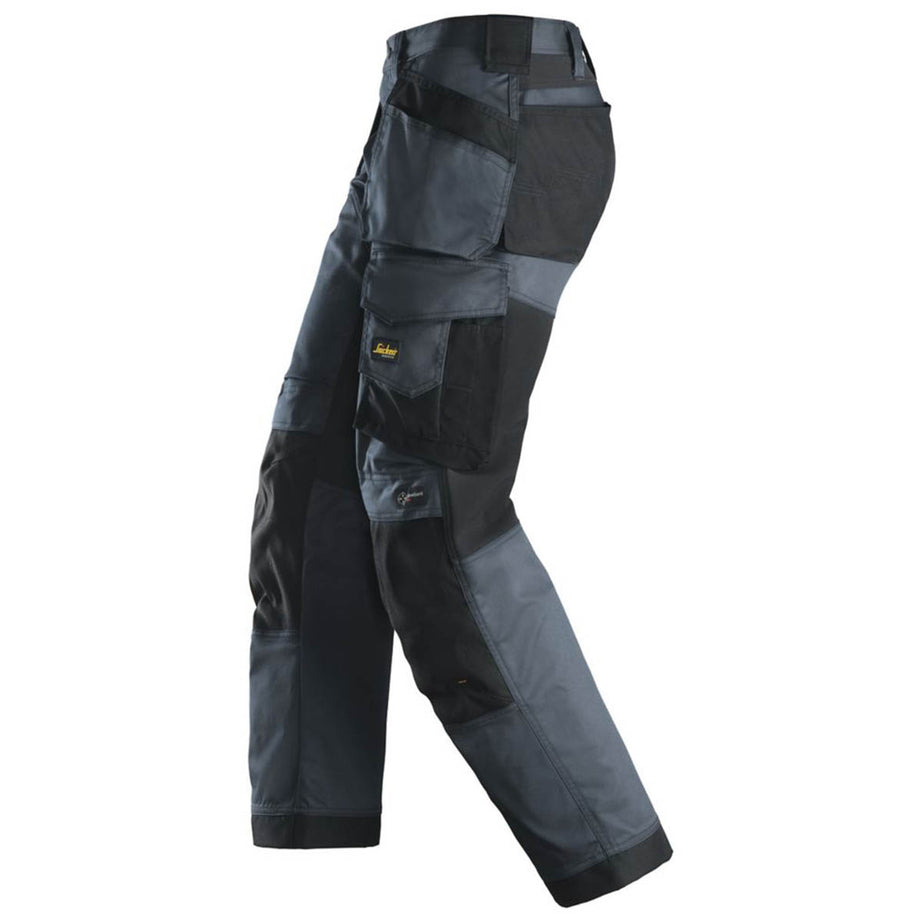 Snickers Work Trousers Mens Relaxed Fit Grey Stretch Multi Pockets 36"W 32"L - Image 4
