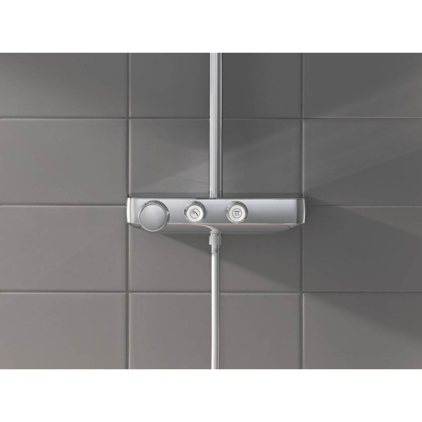 Grohe Thermostatic Mixer Shower 3 Spray Pattern SmartControl Dual Head Chrome - Image 3