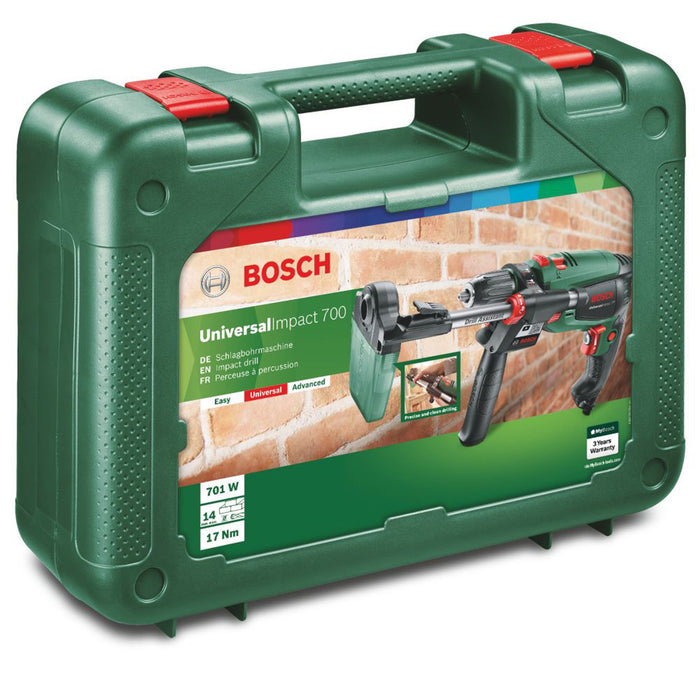 Bosch Impact Drill Electric UniversalImpact 700 Keyless Variable Speed 530W - Image 2