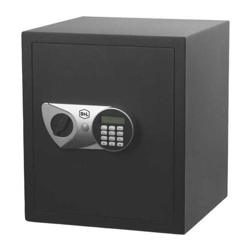 Safe Box Electronic Combination Steel 39.5L Black 3-8 Digit Code Home Office - Image 1