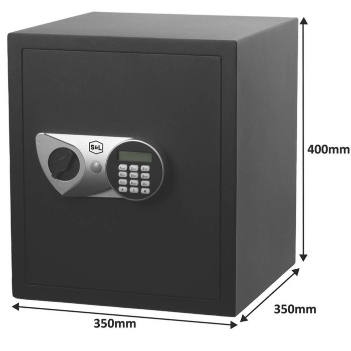 Safe Box Electronic Combination Steel 39.5L Black 3-8 Digit Code Home Office - Image 3
