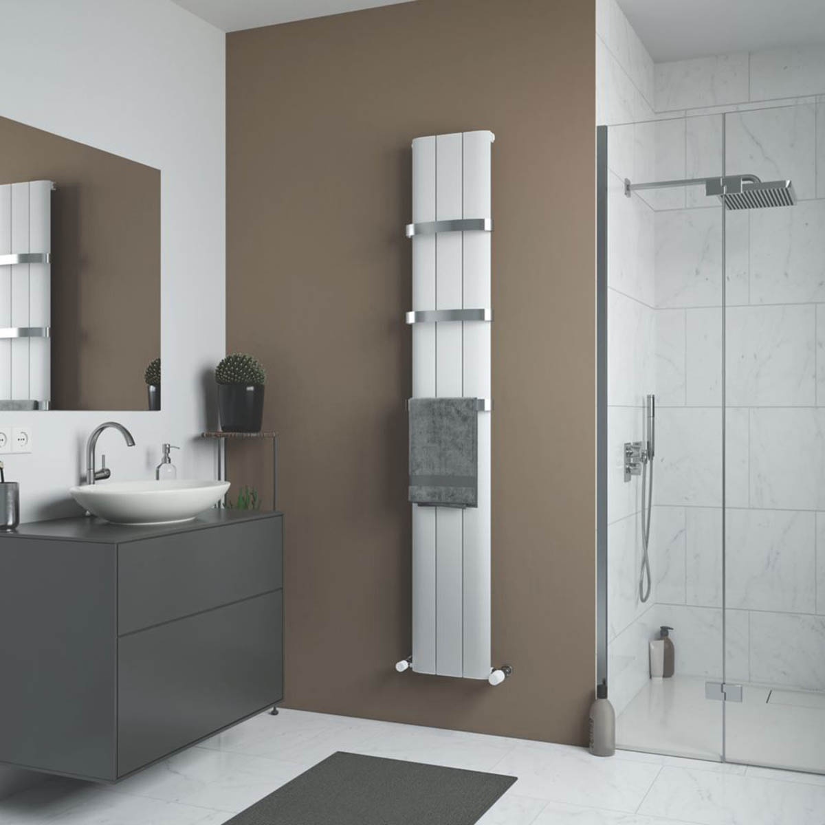 Ximax Radiator Towel Hanger Chrome Steel Winston Bathroom 324mm x 40mm - Image 2