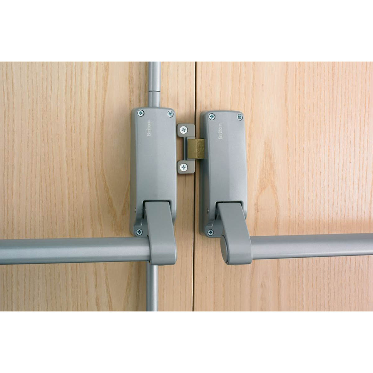 Briton  Supplied Non-Handed Double Door Panic Bolt & Latch - Image 3