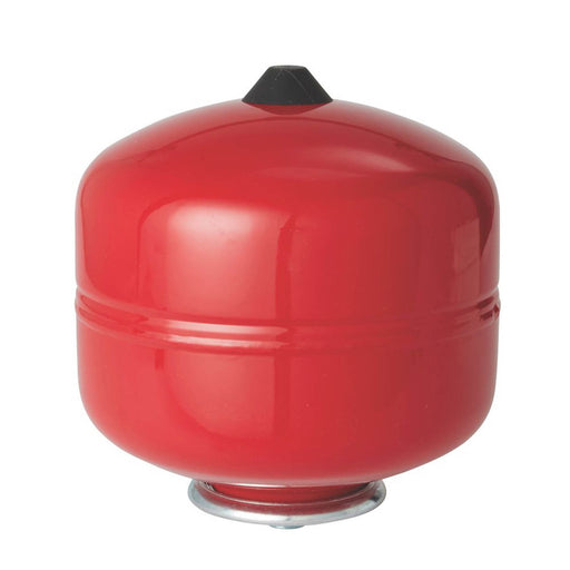 Flomasta Central Heating Expansion Vessel Red 8L Indoor Compact Durable - Image 1