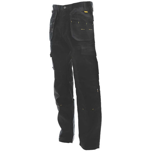 DeWalt Work Trousers Mens Regular Fit Black Multi Pockets Breathable 32"W 31"L - Image 1