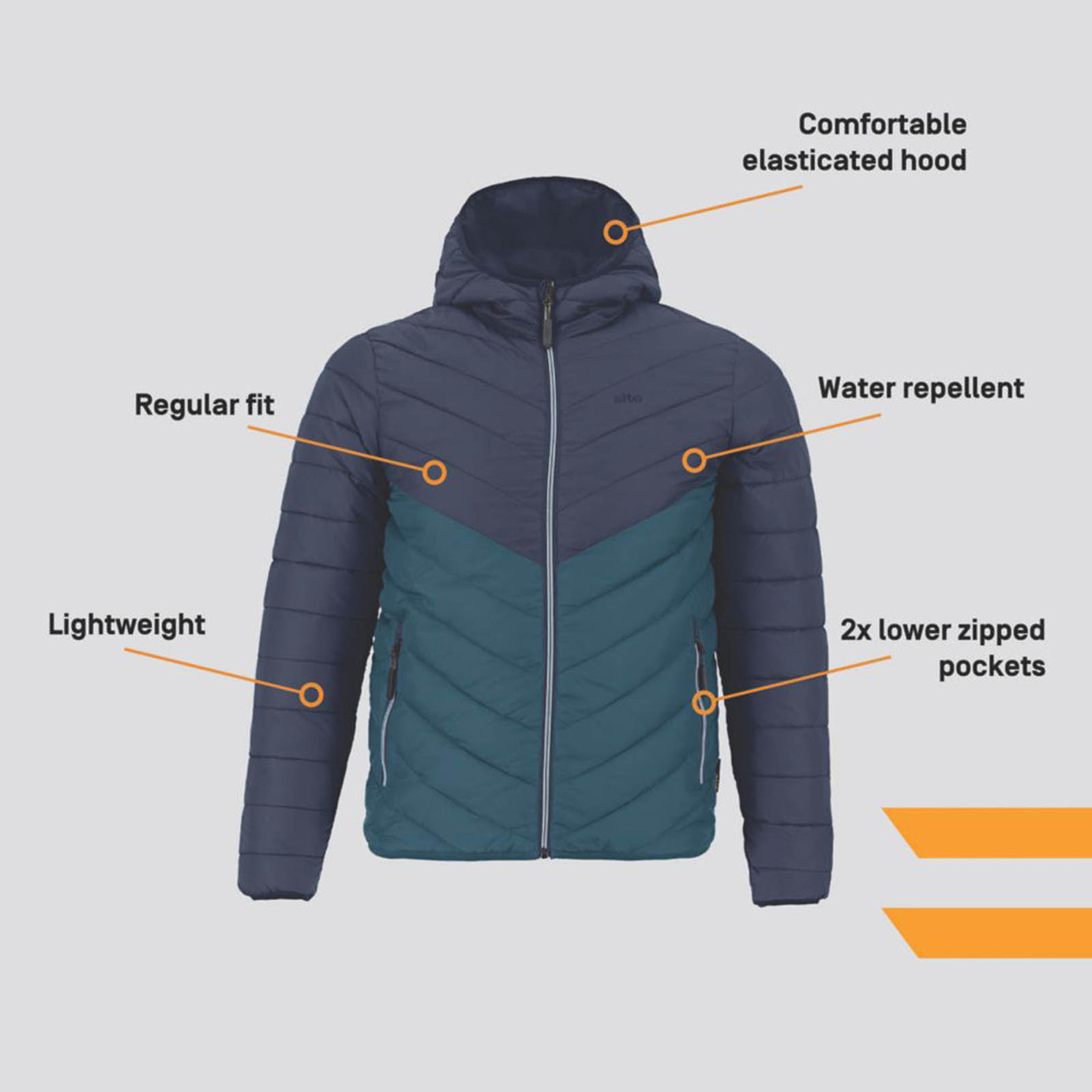 Site Cowles  Jacket Navy Blue Large 48.5" Chest - Image 3