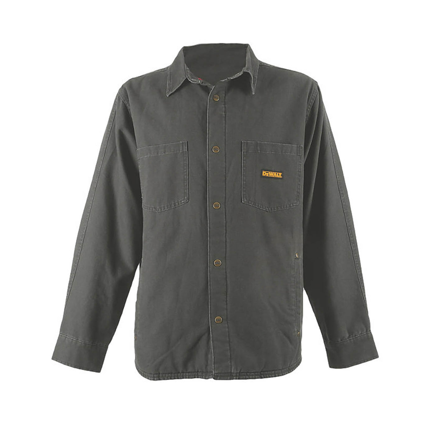 DeWalt Work Jacket Mens Grey Canvas Popper Pockets X Large 42-44" Chest - Image 1