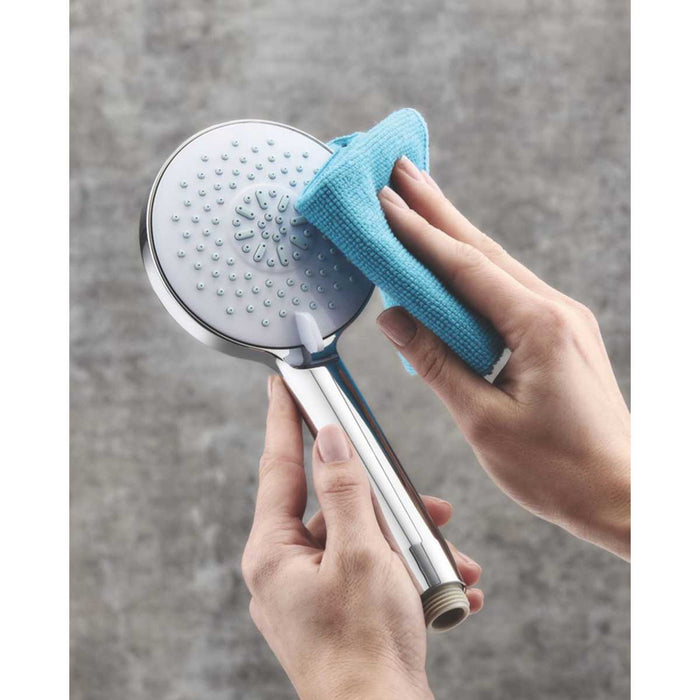 Shower Handset And Hose Round Plastic Chrome 3-Spray Patterns Contemporary - Image 6
