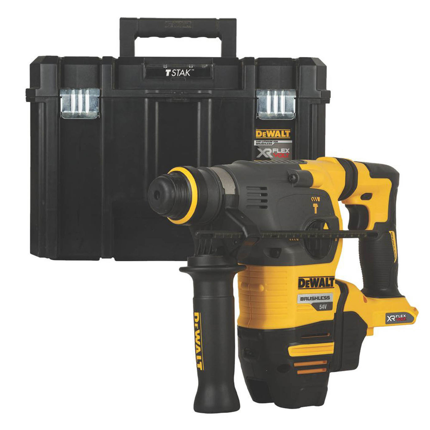 DEWALT DCH333NT-XJ 3.7kg 54V Li-Ion XR FlexVolt Brushless Cordless SDS + Rotary Hammer Drill - Bare - Image 1