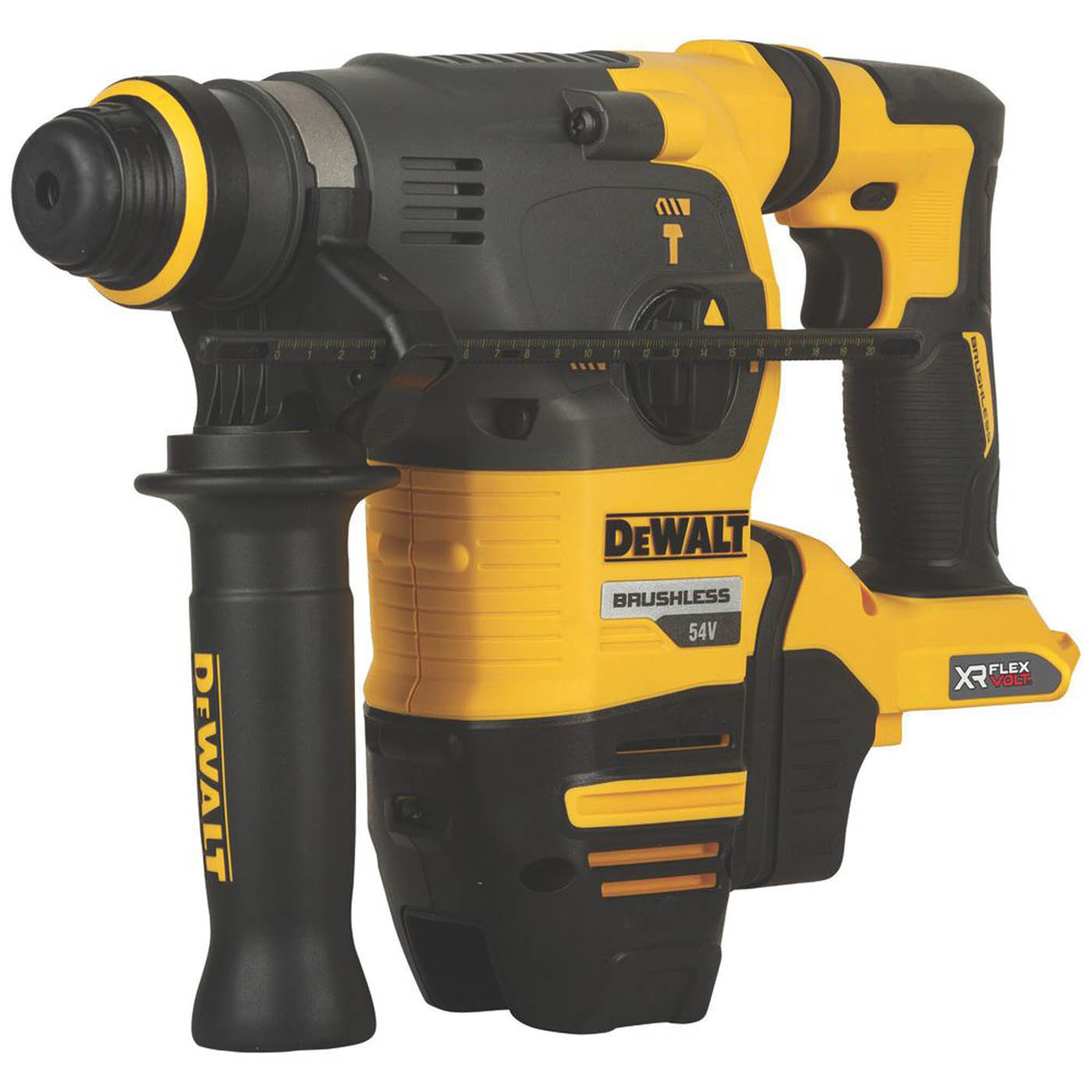 DEWALT DCH333NT-XJ 3.7kg 54V Li-Ion XR FlexVolt Brushless Cordless SDS + Rotary Hammer Drill - Bare - Image 3