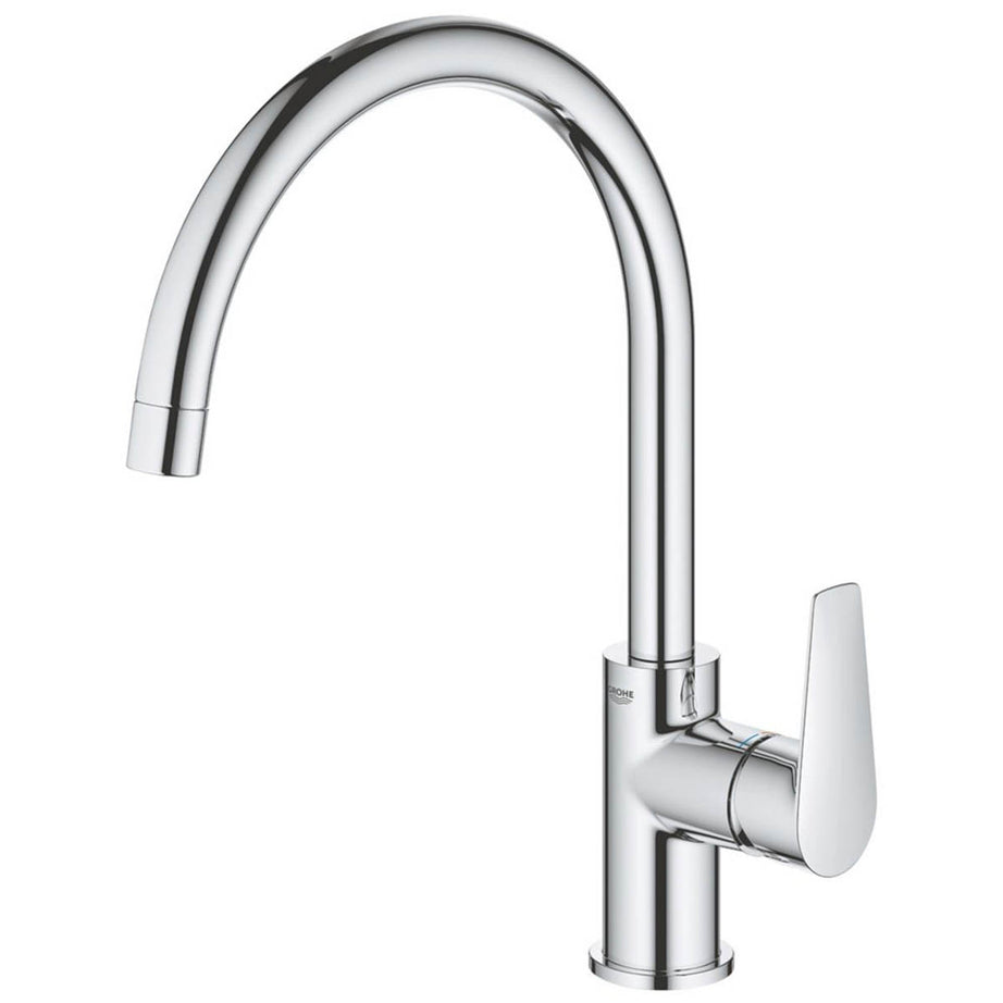 Grohe Kitchen Tap Mono Mixer Chrome Single Lever Swivel Spout Modern Faucet - Image 2