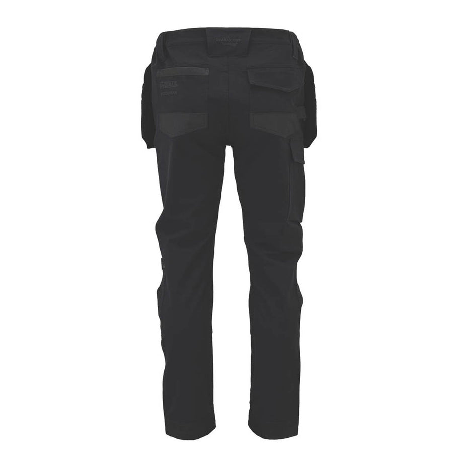 DeWalt Work Trousers Mens Slim Fit Black Breathable Multi Pockets 32"W 31"L - Image 3