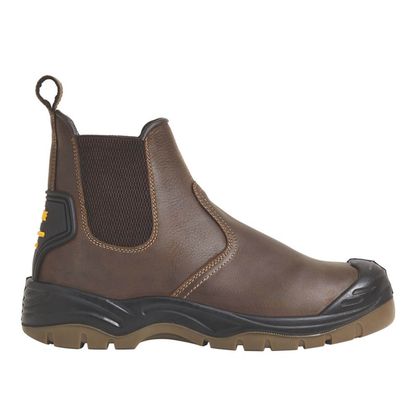 Apache AP715SM Size 11  Brown Water-Resistant Steel Toe Cap Safety Dealer Boots - Image 2