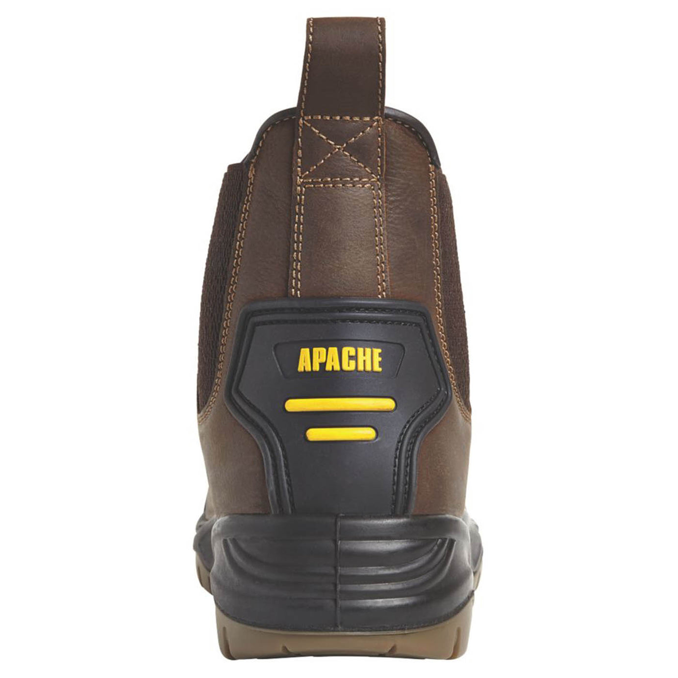 Apache AP715SM Size 11  Brown Water-Resistant Steel Toe Cap Safety Dealer Boots - Image 3