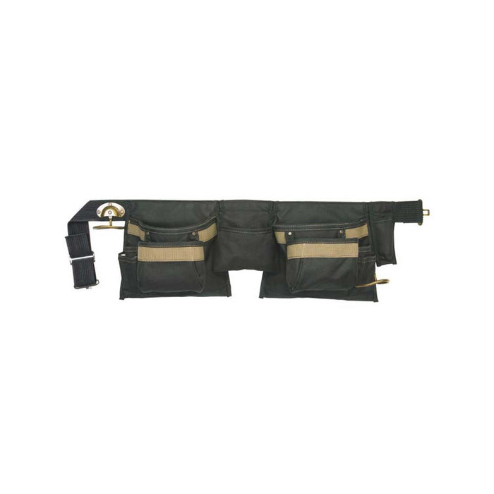 Carpenters Apron Black Polyester Twist Lock Fastening 50 mm Belt Waist 29-46 in - Image 1