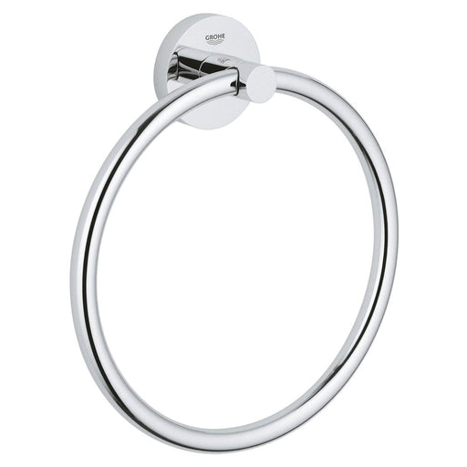 Grohe Towel Ring Wall Mounted Chrome Metal Bathroom Cloakroom Accessory Modern - Image 1