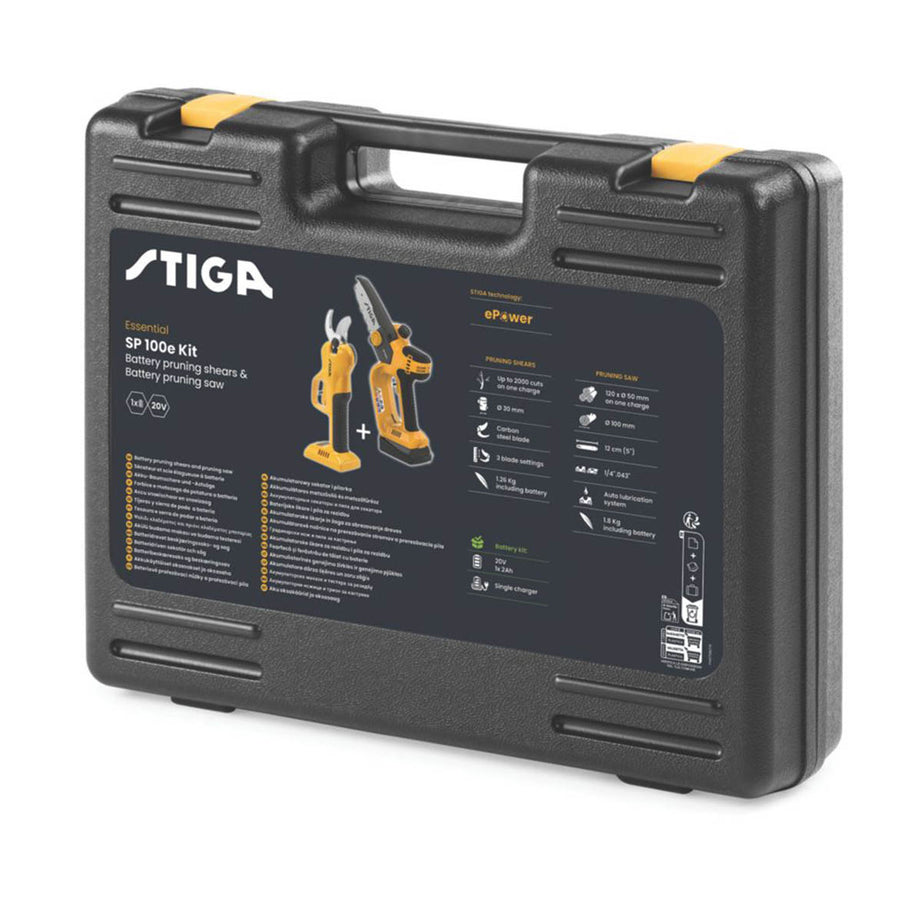 Stiga SP 100e 20V 1 x 2.0Ah Li-Ion E-Power  Cordless Pruning Saw & Shears Kit - Image 4