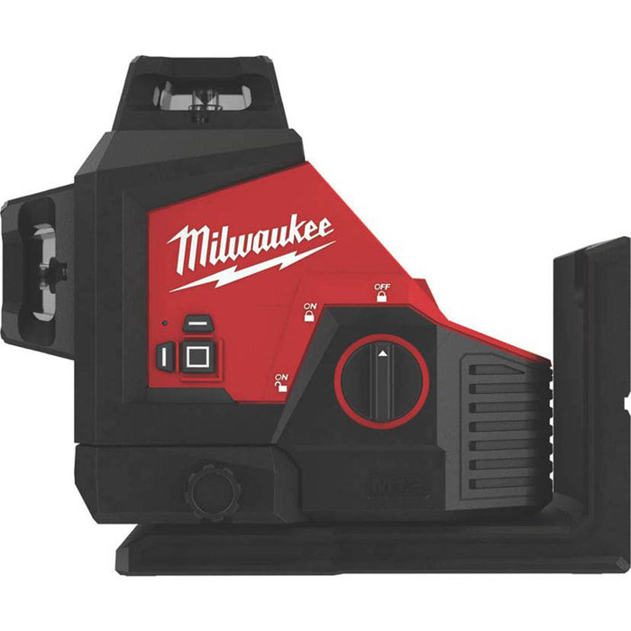 Milwaukee Laser Level M123PL-0 3 Lines 12V LiIon Indoor Outdoor IP54 Body Only - Image 2