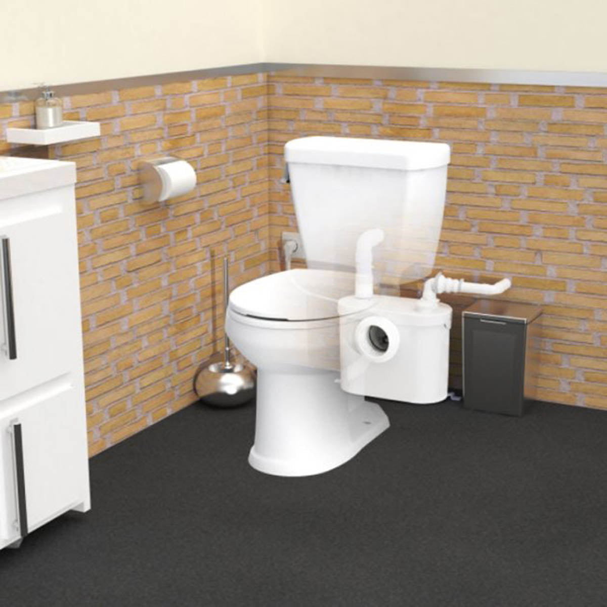 Saniflo Sanitop Macerator 400W 220 / 240V White WC & Wash Basin Compatible - Image 3