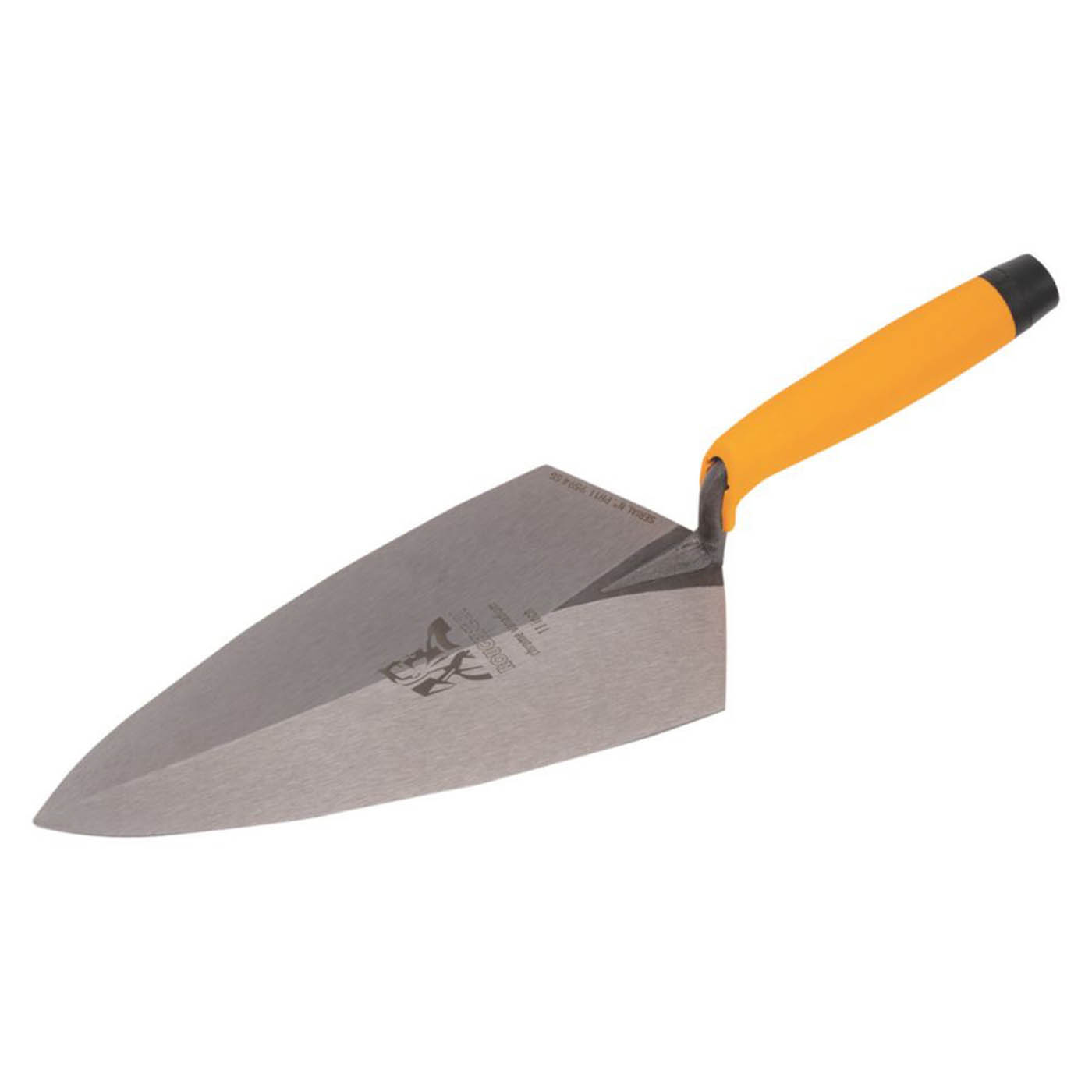 Roughneck Brick Trowel 11" Philadelphia Soft Grip Ergonomic Bricklayer Tool - Image 1